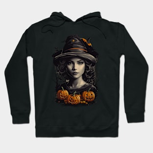 Mystical Halloween Delight: Beautiful Witch Hoodie